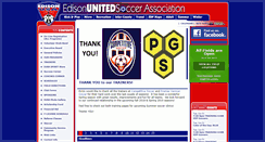 Desktop Screenshot of edisonunitedsoccer.com